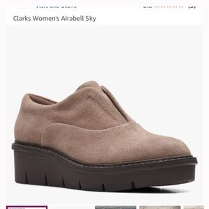 Clarks airabell sky slip on booties shoes new in box 6.5 m